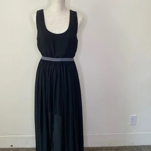 New GUESS Black Maxi Women’s Dress SZ M - Picture 1 of 2
